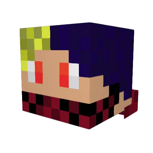 Nicky999999 Minecraft avatar head, 3D render