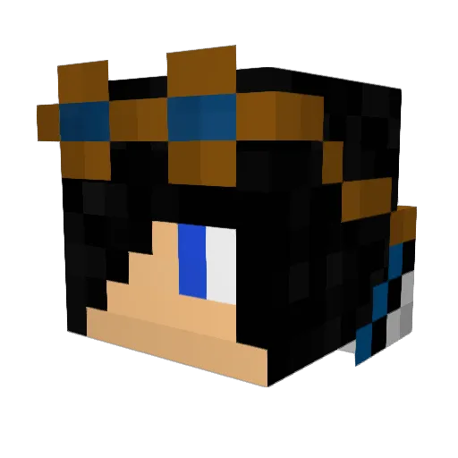 NickyB1106 Minecraft avatar head, 3D render