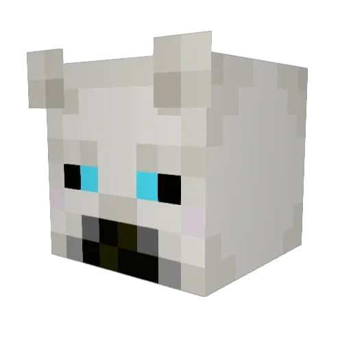 NickyD Minecraft avatar head, 3D render
