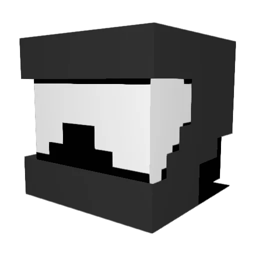 NickyG123 Minecraft avatar head, 3D render