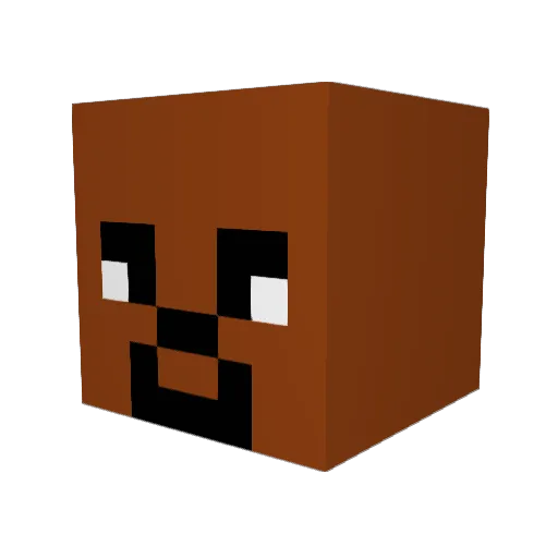 NickyG222 Minecraft avatar head, 3D render