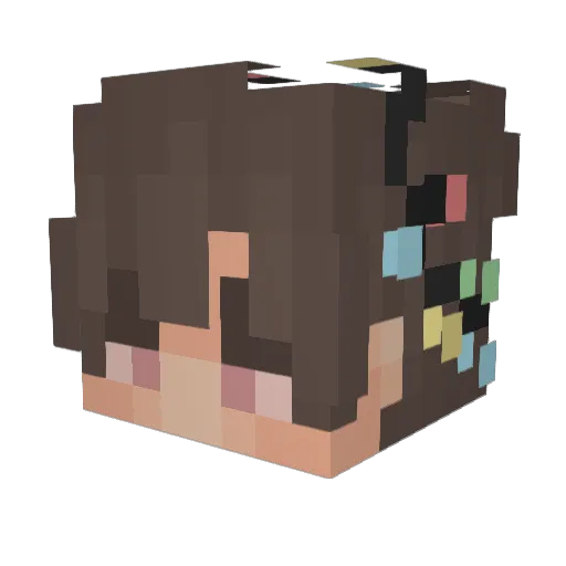 NickyMaBlicky Minecraft avatar head, 3D render