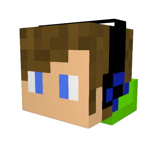 NickyWicky03 Minecraft avatar head, 3D render