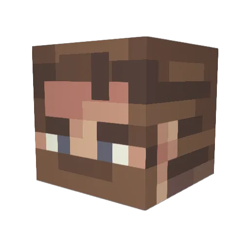 Nicky_Breeky Minecraft avatar head, 3D render