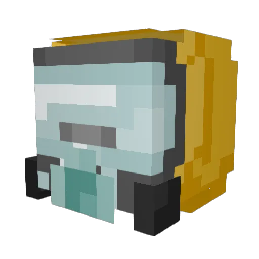 Nicky_Sixx Minecraft avatar head, 3D render