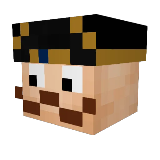 Nicky_V23 Minecraft avatar head, 3D render