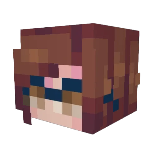 Nickylein Minecraft avatar head, 3D render