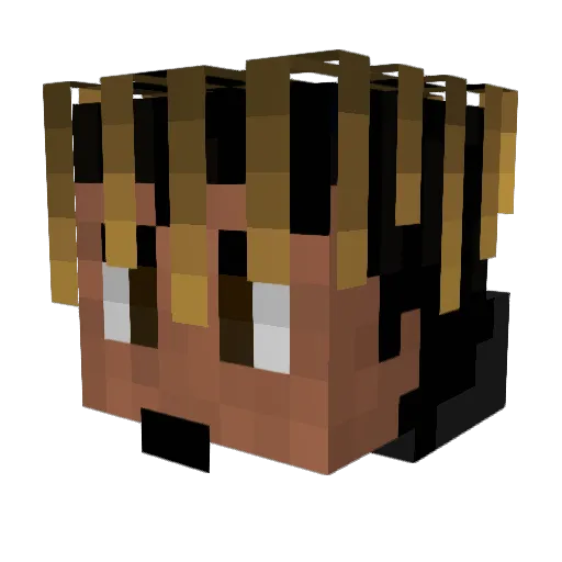 Nickynails123 Minecraft avatar head, 3D render