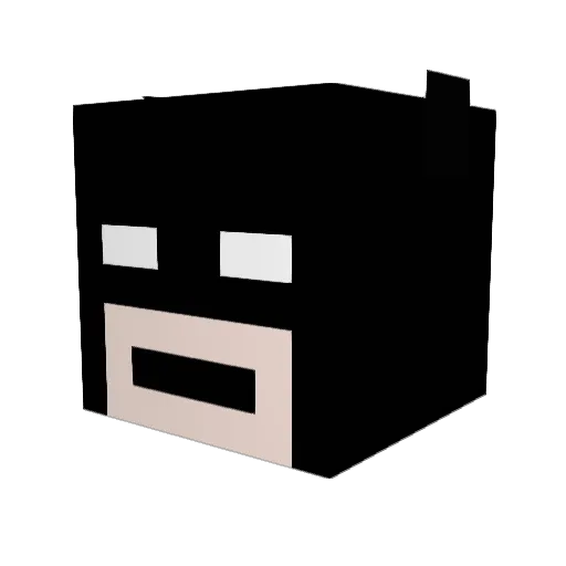 Nickz0re Minecraft avatar head, 3D render