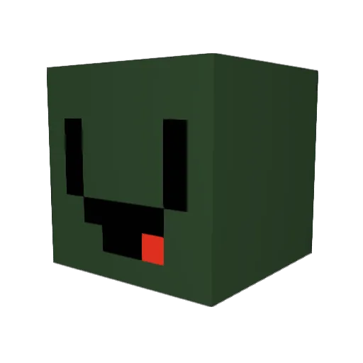 Nickzilla08 Minecraft avatar head, 3D render