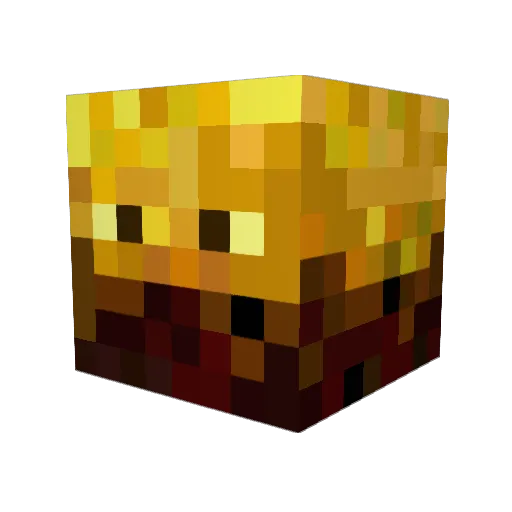 Nicl32321 Minecraft avatar head, 3D render