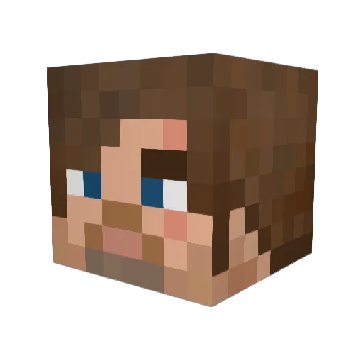 Nicnight123 Minecraft avatar head, 3D render