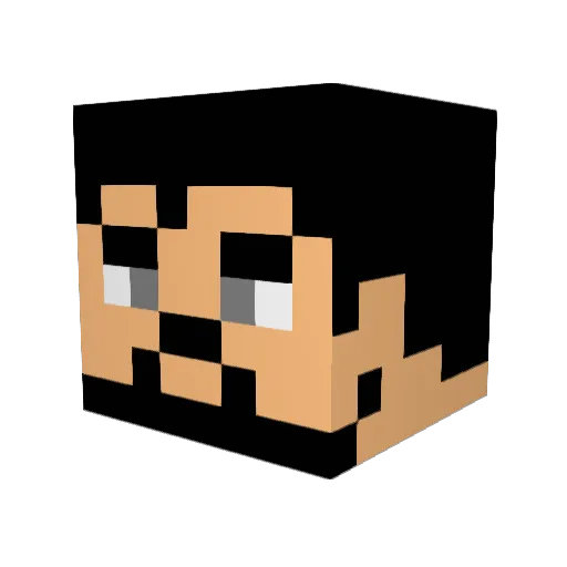 Nico010312 Minecraft avatar head, 3D render