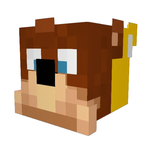 Nico0509 Minecraft avatar head, 3D render