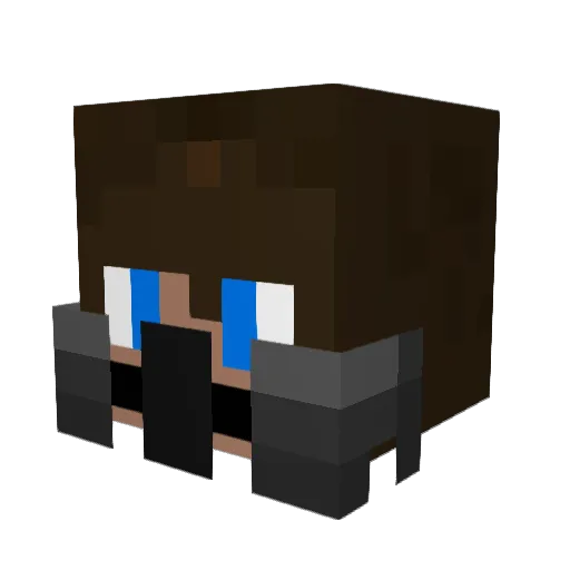 Nico13700 Minecraft avatar head, 3D render
