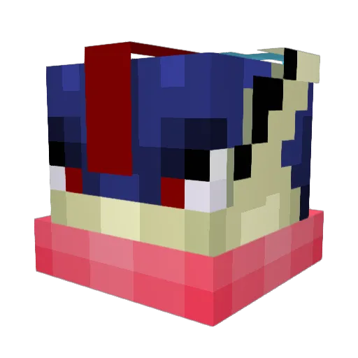 Nico2019 Minecraft avatar head, 3D render