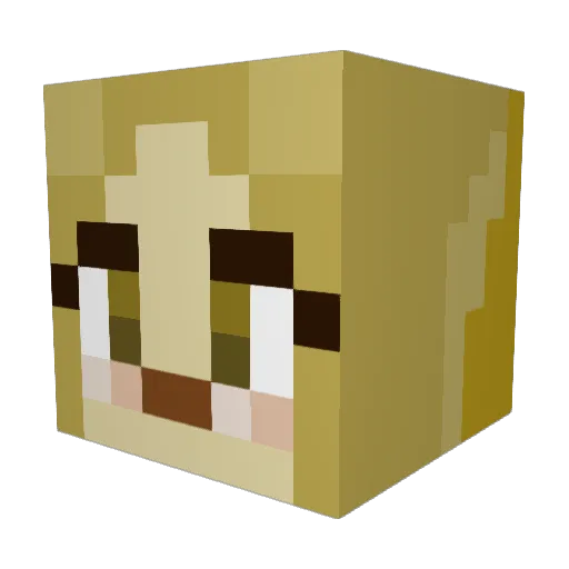 Nico5129 Minecraft avatar head, 3D render