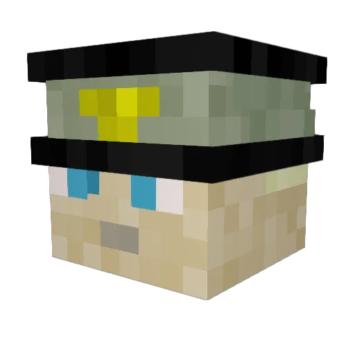 Nico7878 Minecraft avatar head, 3D render
