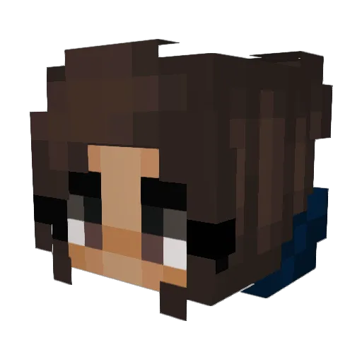 NicoAndTheNiners Minecraft avatar head, 3D render