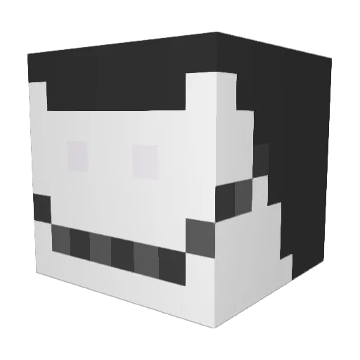 NicoCreatorHD Minecraft avatar head, 3D render