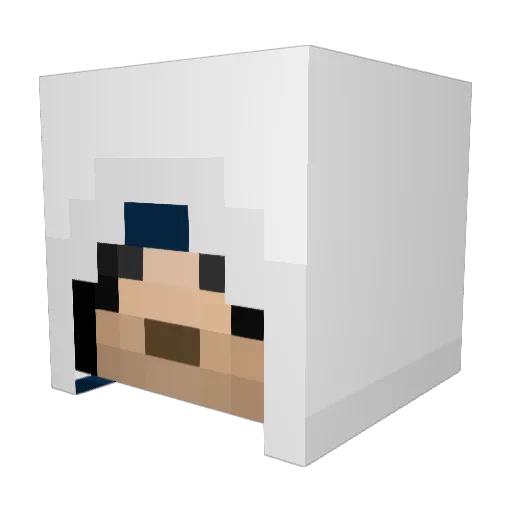 NicoDerOmo Minecraft avatar head, 3D render