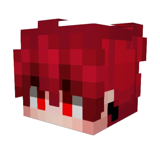 NicoDife Minecraft avatar head, 3D render