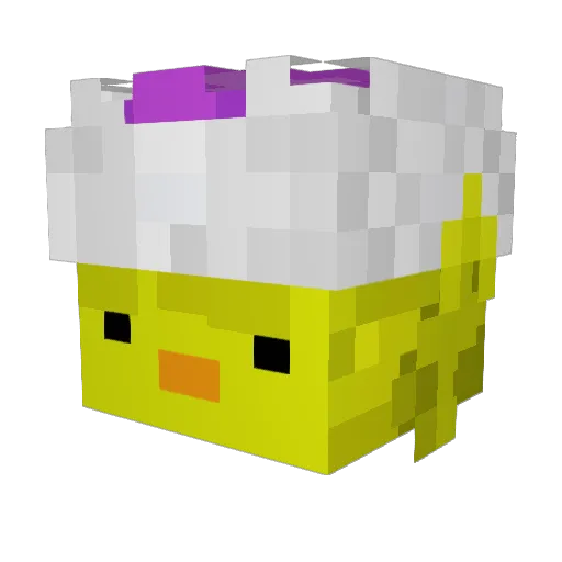 NicoFaker Minecraft avatar head, 3D render