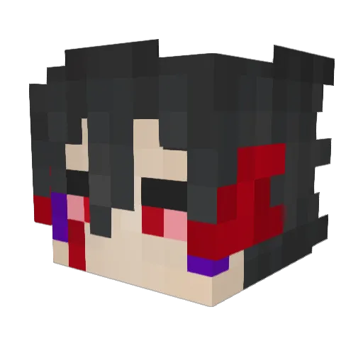 NicoFeetLicker Minecraft avatar head, 3D render