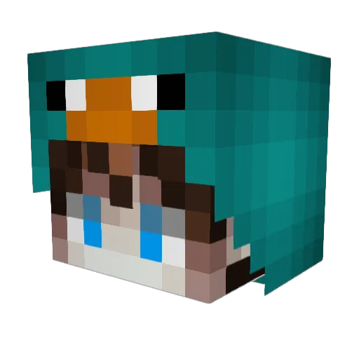 NicoGfxCl Minecraft avatar head, 3D render