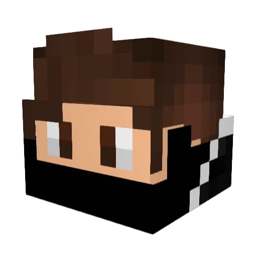 NicoKalen Minecraft avatar head, 3D render