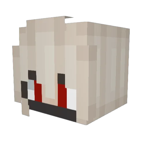 NicoNT Minecraft avatar head, 3D render