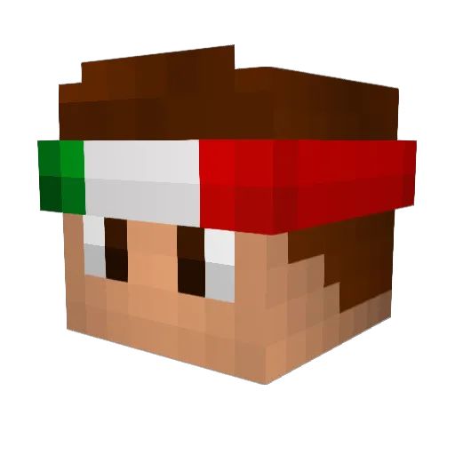 NicoPr0 Minecraft avatar head, 3D render