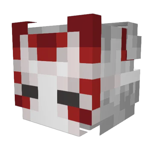 NicoPyn Minecraft avatar head, 3D render