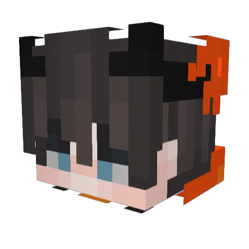 NicoRoman04 Minecraft avatar head, 3D render