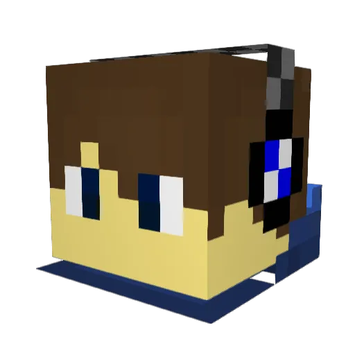 NicoSch17 Minecraft avatar head, 3D render