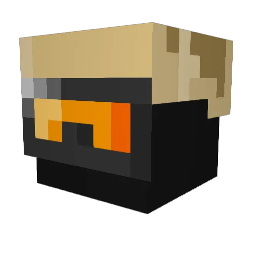 NicoTK Minecraft avatar head, 3D render