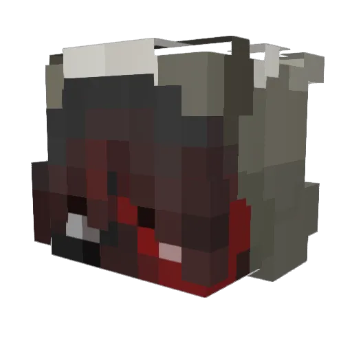 NicoTheGremlin Minecraft avatar head, 3D render