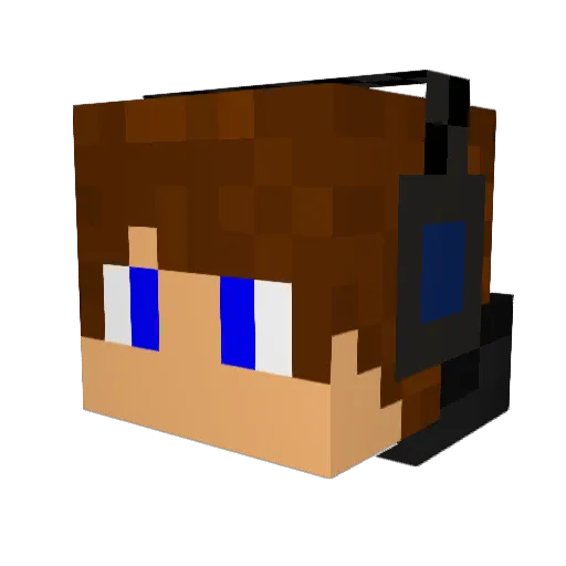 Nico_DreamzZ Minecraft avatar head, 3D render