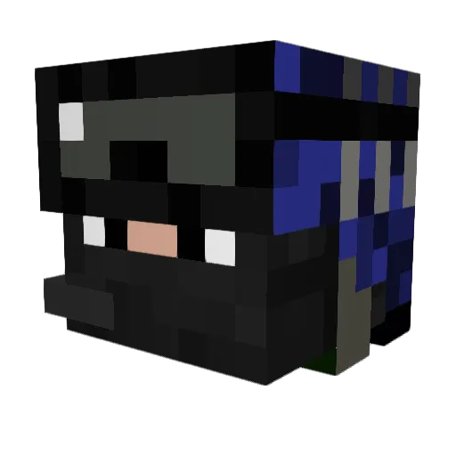 Nico_LPs Minecraft avatar head, 3D render