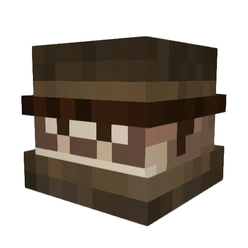 Nico_Nykx Minecraft avatar head, 3D render