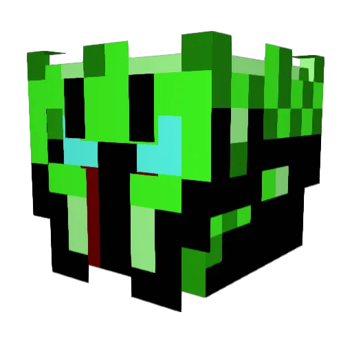 Nico_Power Minecraft avatar head, 3D render