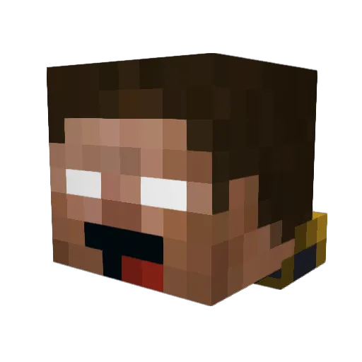 Nico_RP Minecraft avatar head, 3D render