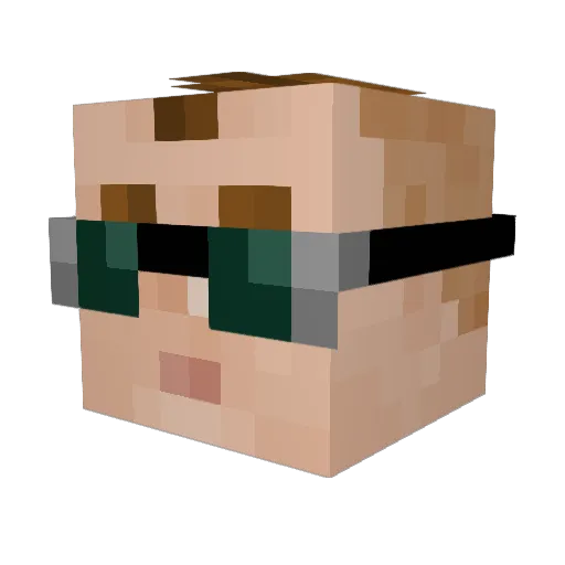 Nico_The_Red Minecraft avatar head, 3D render
