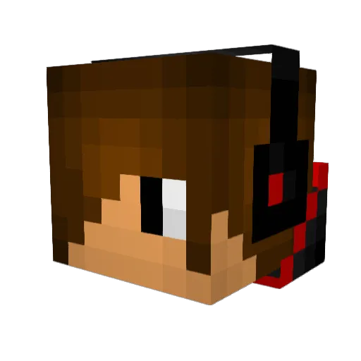 Nico_dr12 Minecraft avatar head, 3D render