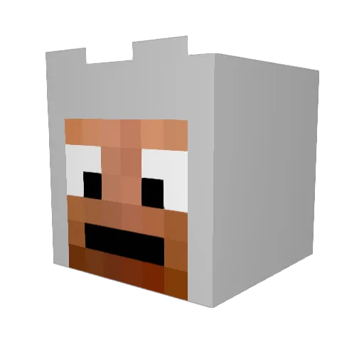 Nico_msl Minecraft avatar head, 3D render
