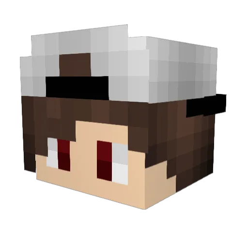 Nicochan0129 Minecraft avatar head, 3D render
