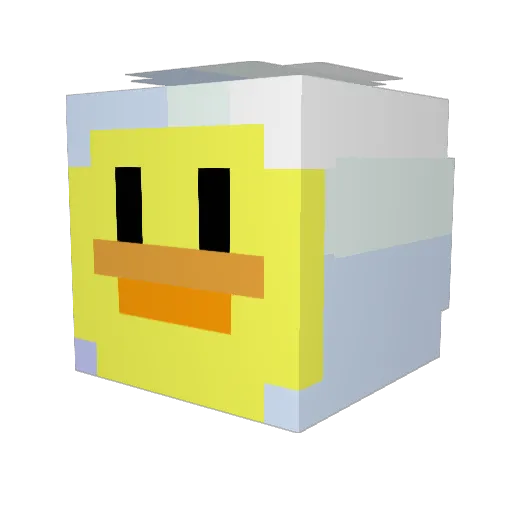 Nicodelik Minecraft avatar head, 3D render