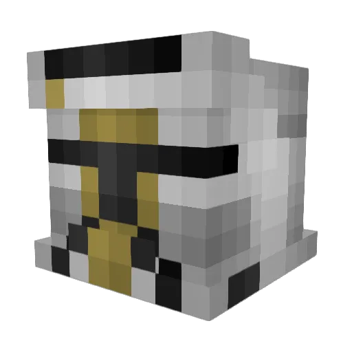 Nicohter Minecraft avatar head, 3D render