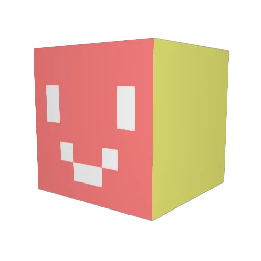 Nicojackfox Minecraft avatar head, 3D render
