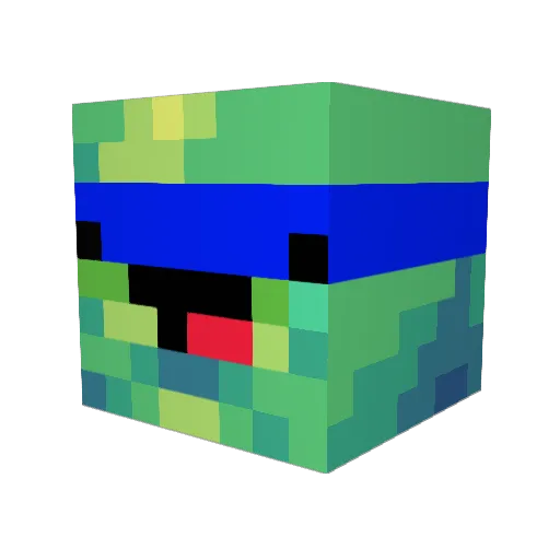 Nicok84 Minecraft avatar head, 3D render
